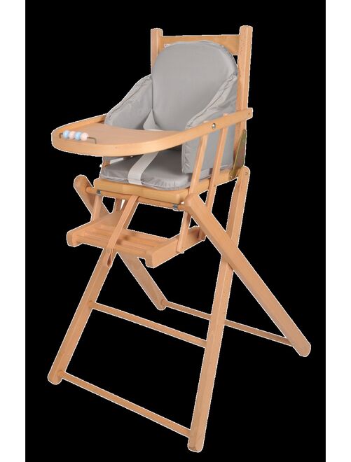 Tinéo - Coussin de chaise bébé à sangles gris - Kiabi