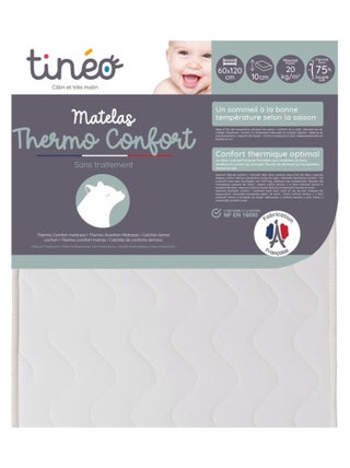 Tinéo - Matelas bébé 60x120cm Thermo Confort