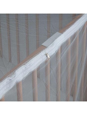 Tinéo - Moustiquaire de lit bébé intégrale avec zip