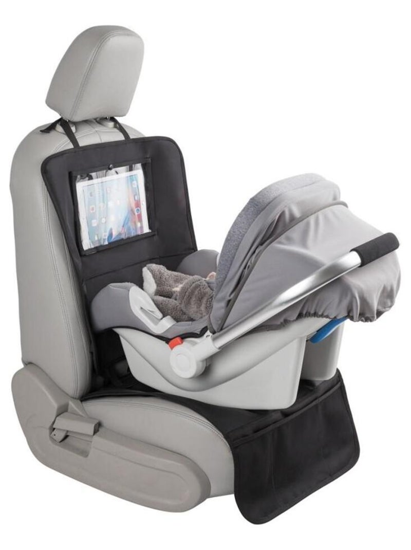 Tinéo - Protection de siège voiture 3 en 1 Noir - Kiabi