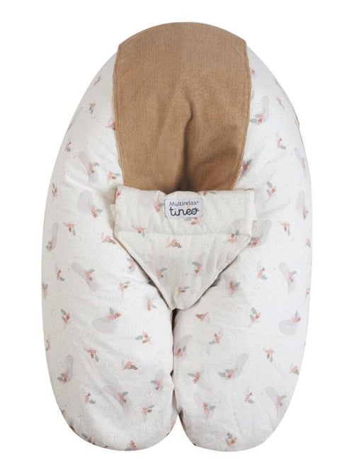 Tin?o - Coussin d'allaitement et de grossesse 3en1 Multirelax ?ponge Noisette - Kiabi