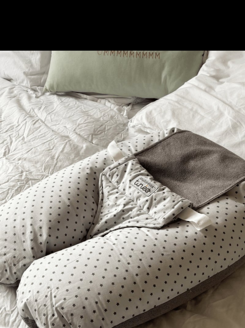 Tin?o - Coussin d'allaitement et de grossesse 3en1 Multirelax ?ponge Rose Rose - Kiabi