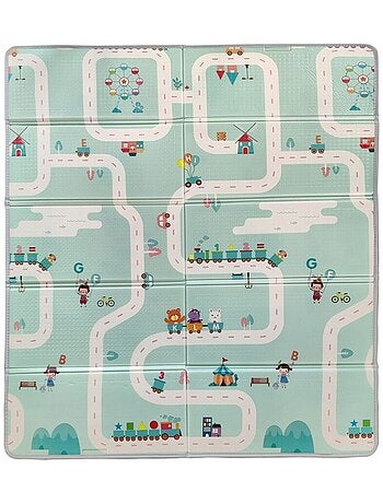 Tin?o - Grand tapis d'?veil r?versible voitures / animaux