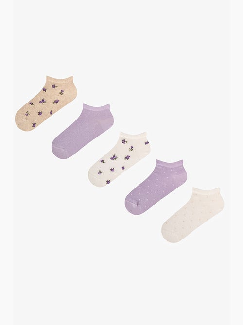 Tiny bloom lot de 2 paires de chaussettes invisibles à petites fleurs penti - Kiabi Tiny bloom lot de 2 paires de chaussettes invisibles à petites fleurs penti - Kiabi