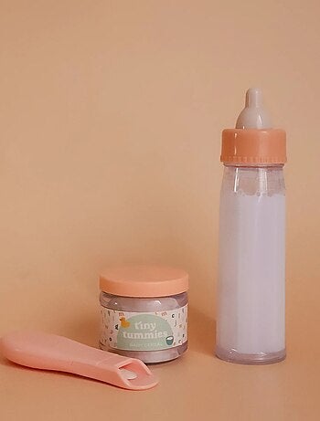 Tiny Harlow - Coffret repas petit pot et biberon magiques pour poupée