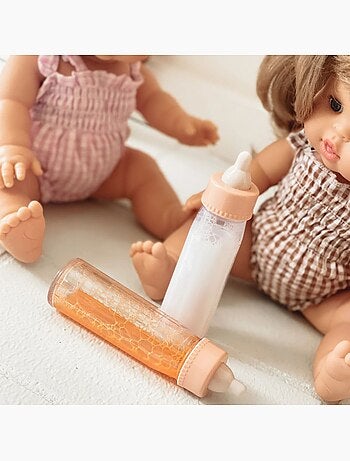 Tiny harlow - duo de biberons magiques pour poupée