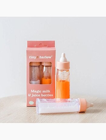 Tiny harlow - duo de biberons magiques pour poupée