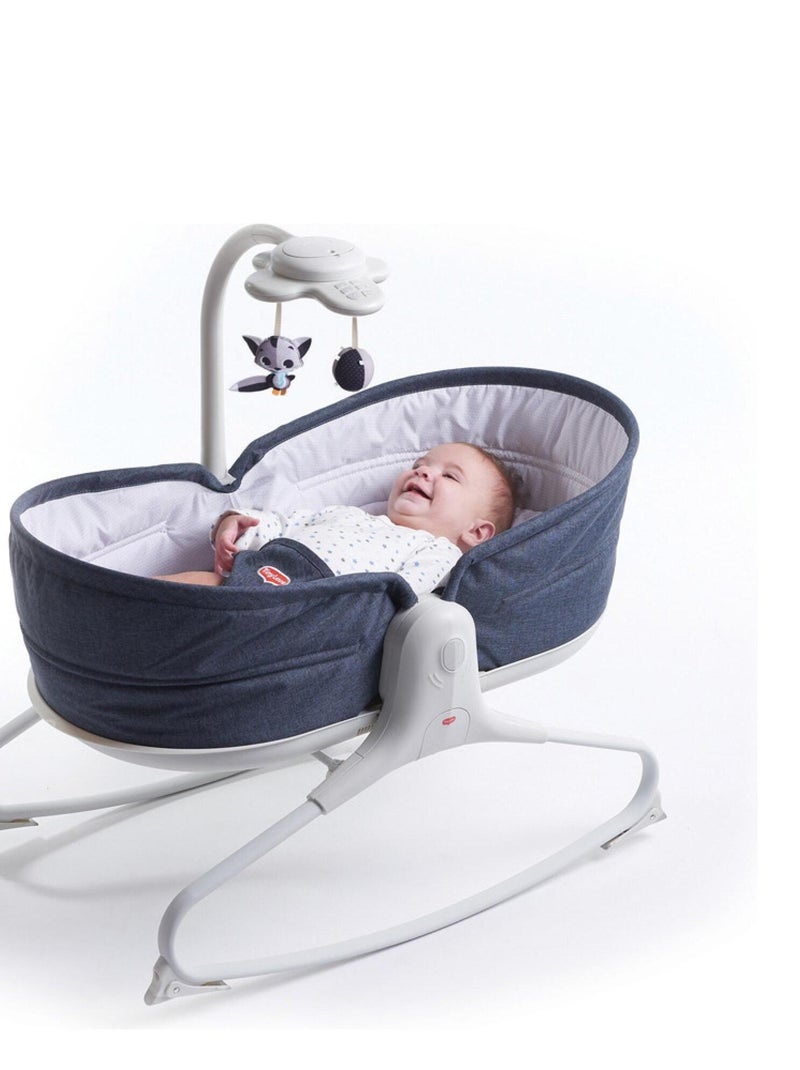 Tiny Love Cozy Rocker , Transat Balancelle, avec Jouet Musical, De la Naissance à 9 kg, ,Denim Bleu - Kiabi