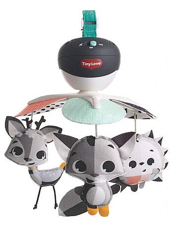 TINY LOVE Mobile de voyage 3 en1 – Magical Tales, dès la naissance, Black & White