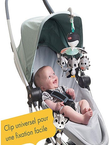 TINY LOVE Mobile de voyage 3 en1 – Magical Tales, dès la naissance, Black & White