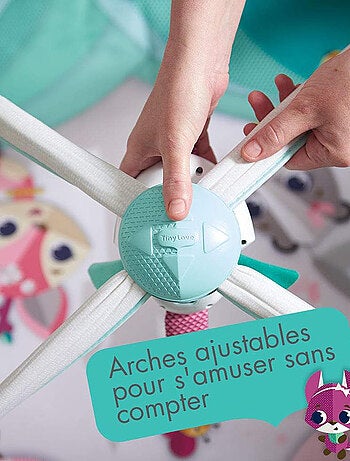 TINY LOVE Sunny Day Tapis d'Eveil Bébé Musical, Arches ajustables, Dès la naissance, Tiny Princess
