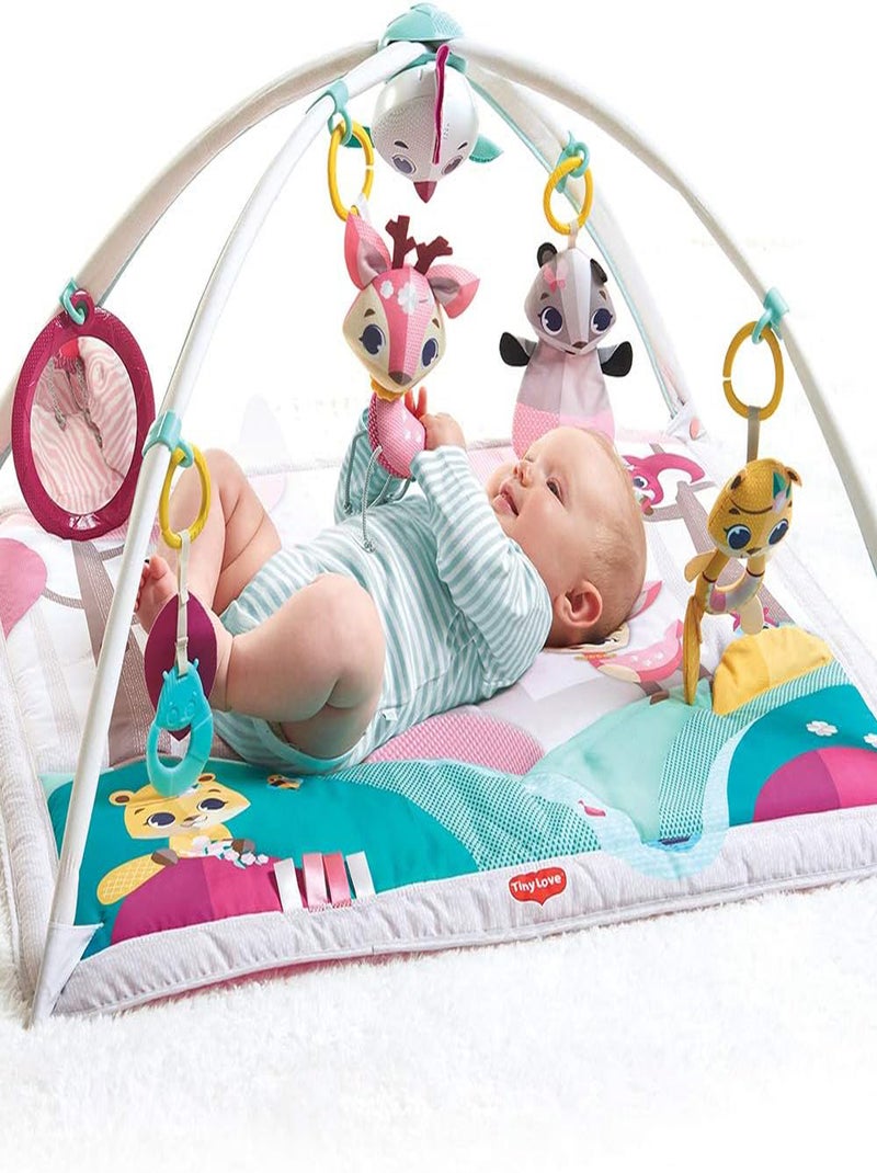 TINY LOVE Sunny Day Tapis d'Eveil Bébé Musical, Arches ajustables, Dès la naissance, Tiny Princess Blanc - Kiabi