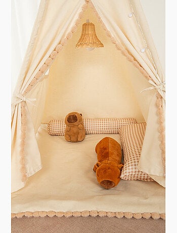 Tipi avec pompons pour enfant