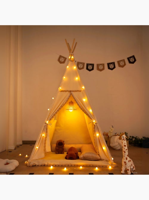 Tipi avec pompons pour enfant - Kiabi Tipi avec pompons pour enfant - Kiabi