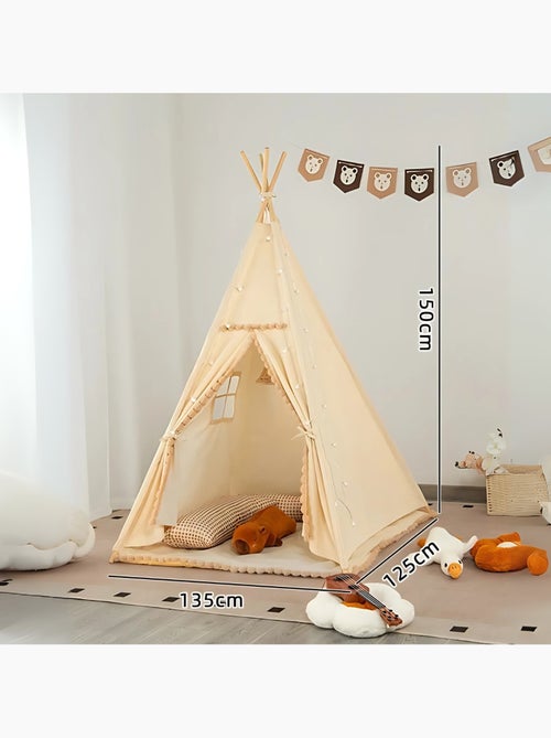 Tipi avec pompons pour enfant - Kiabi Tipi avec pompons pour enfant - Kiabi