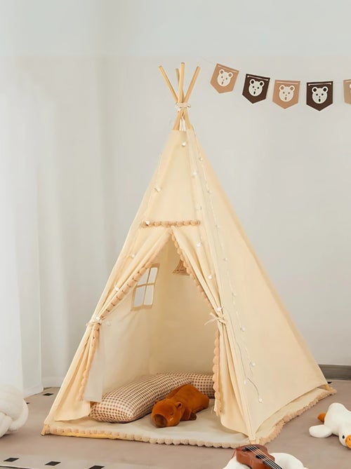 Tipi avec pompons pour enfant - Kiabi