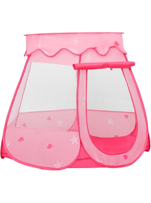Tipi cabane de jeu pour enfants avec panneaux maille rose 102x102x82 - vidaxl - Kiabi