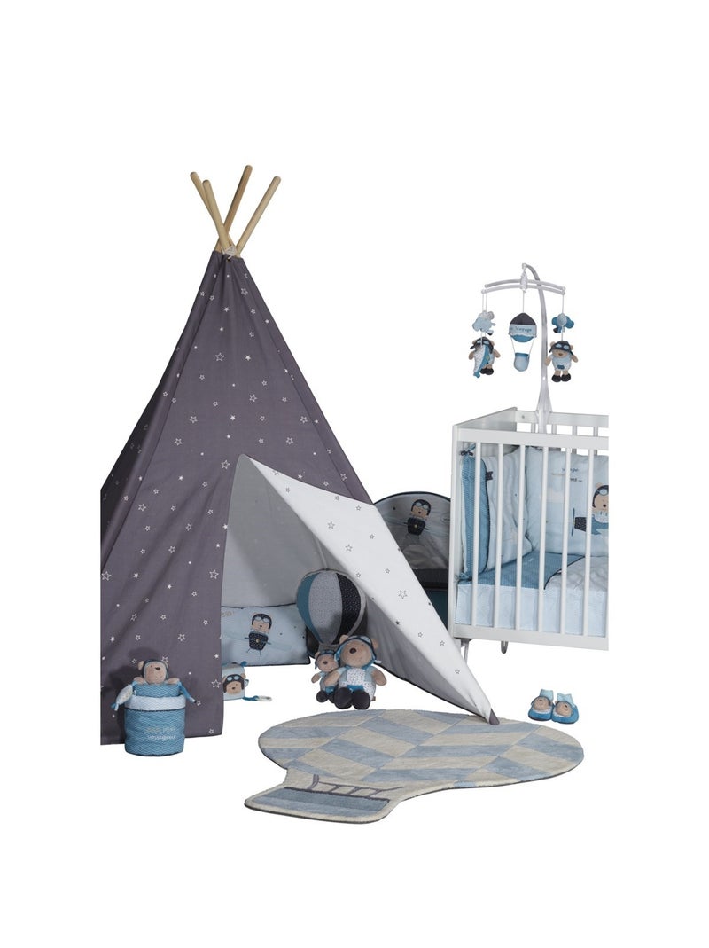 Tipi en toile en coton - SAUTHON Gris - Kiabi