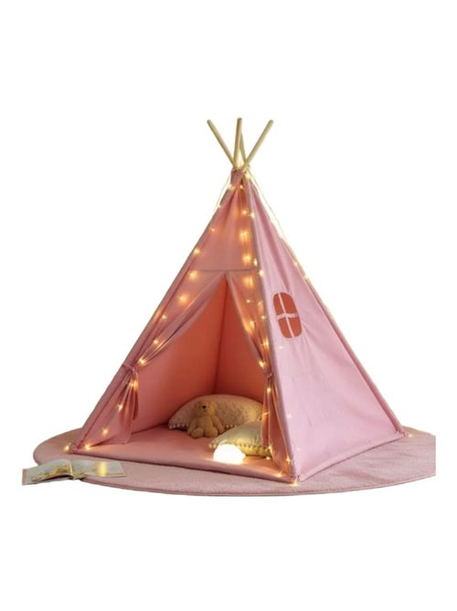 Tipi enfant avec tapis avec guirlandes - Kiabi