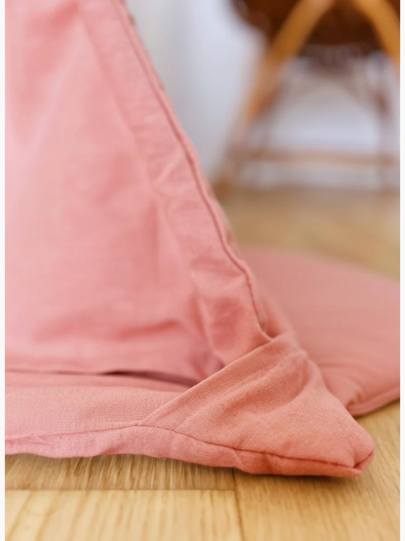 Tipi enfant avec tapis et guirlandes Rose - Kiabi