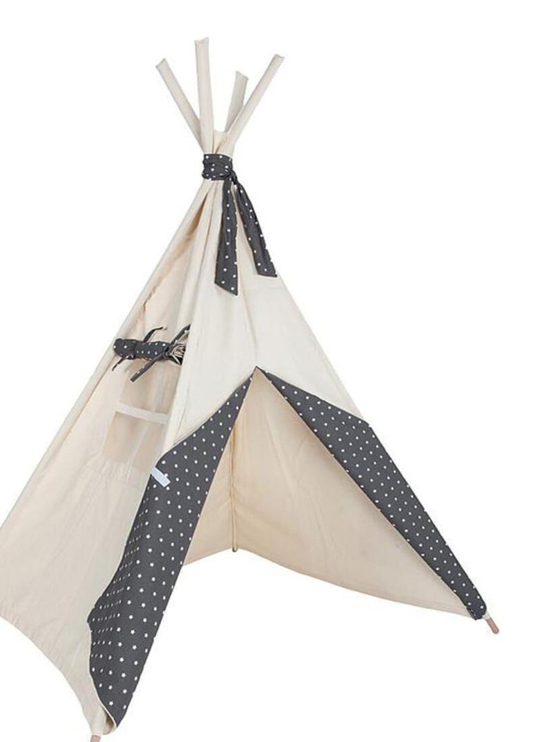 Tipi enfant beige STARS gris N/A - Kiabi