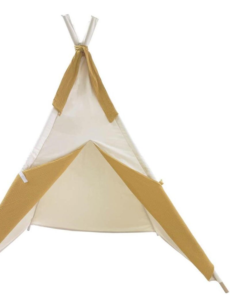 Tipi enfant BOBBLE beige-moutarde N/A - Kiabi