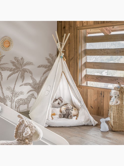 Tipi enfant en bois de peuplier avec sac de rangement - Kiabi