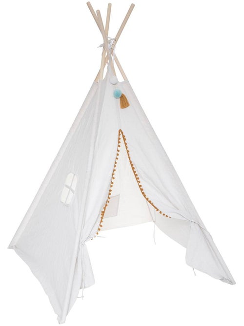 Tipi enfant en bois de peuplier avec sac de rangement - Kiabi