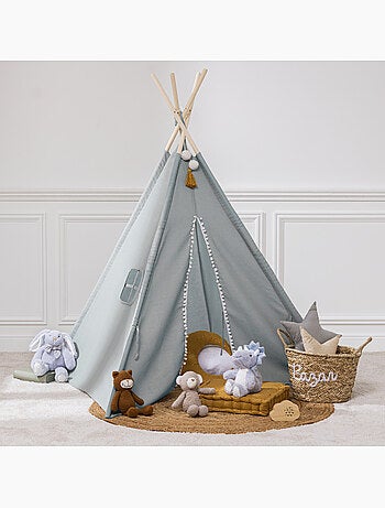 Tipi enfant en bois de peuplier avec sac de rangement wapi