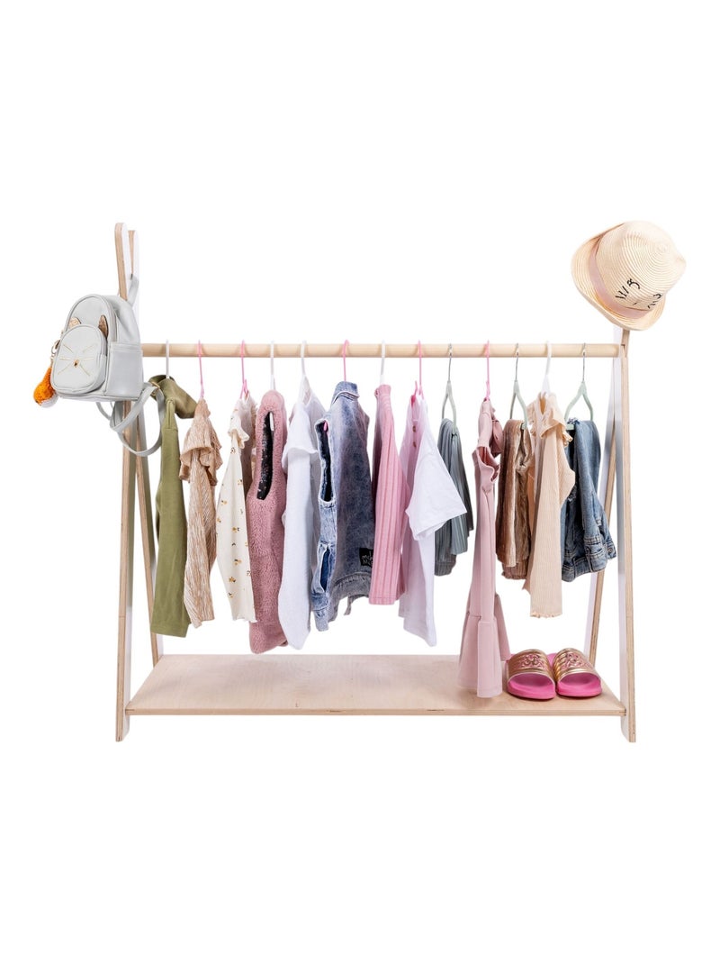 Tipi Hanger - Portant à vêtements enfant Blanc - Kiabi