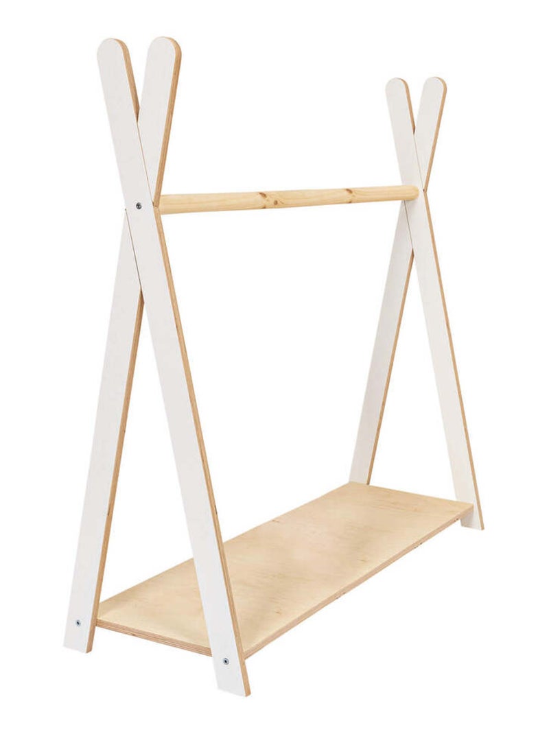 Tipi Hanger - Portant à vêtements enfant Blanc - Kiabi