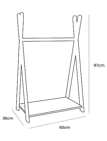 Tipi Hanger Cintre pour vêtements Naturel Petit