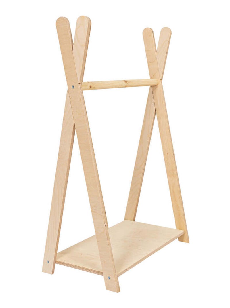 Tipi Hanger Cintre pour vêtements Naturel Petit Bois naturel - Kiabi