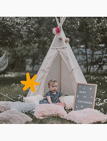 Tipi originale avec pompons