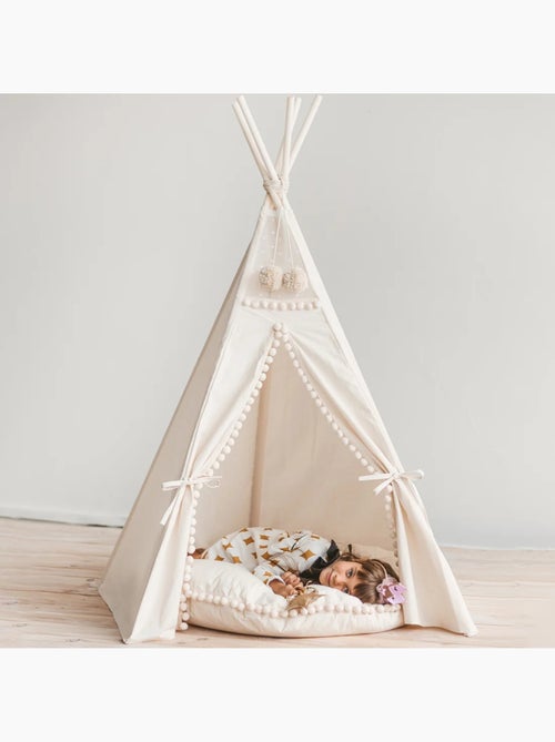 Tipi originale avec pompons - Kiabi