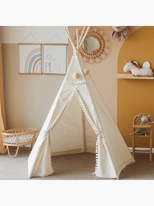 Tipi originale avec pompons - Kiabi