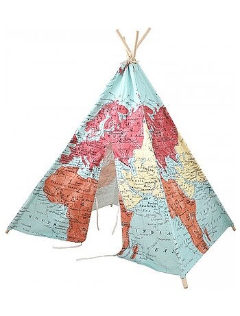 Tipi World Map Multicolore Sunny - Kiabi