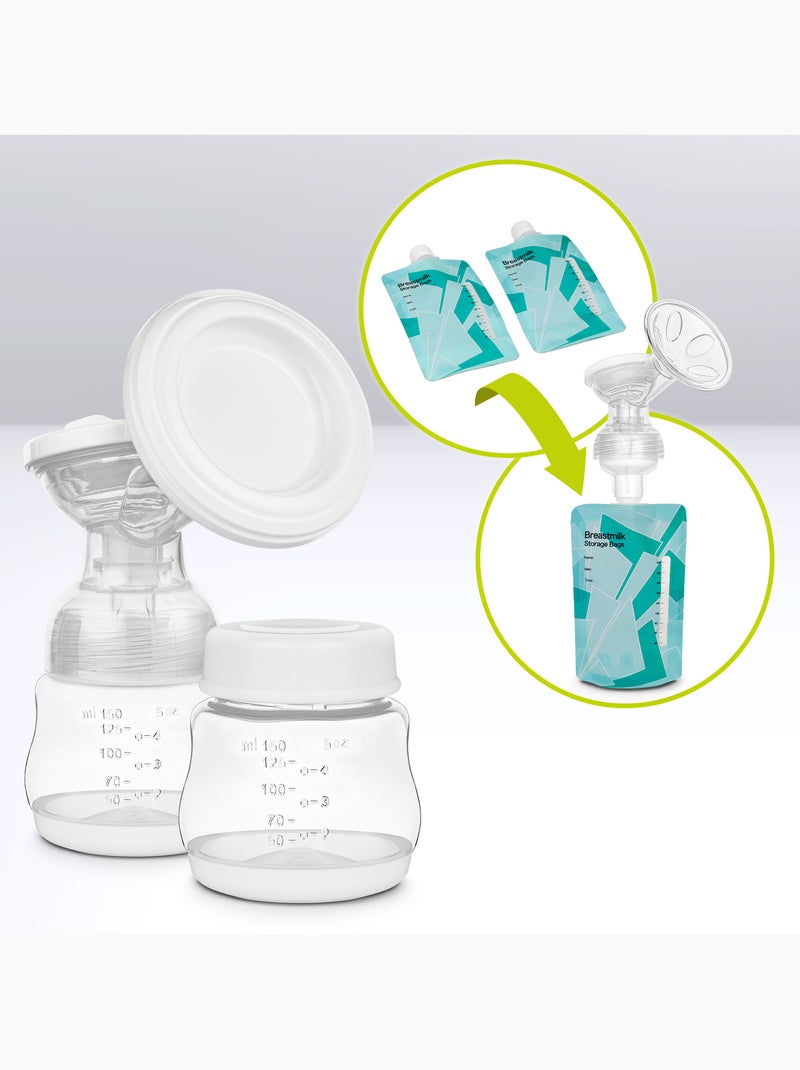 Tire-lait biphasé double LIONELO Twee Go - Affichage lisible - Accessoires inclus Blanc - Kiabi