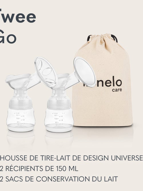 Tire-lait biphasé double LIONELO Twee Go - Affichage lisible - Accessoires inclus - Kiabi