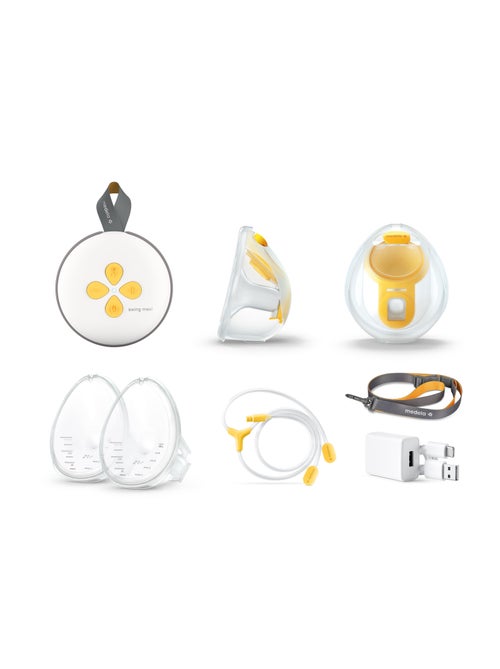 Tire-lait Électrique Double Medela Swing Maxi Hands-free - Mains libres, connecté, collecteurs - Kiabi