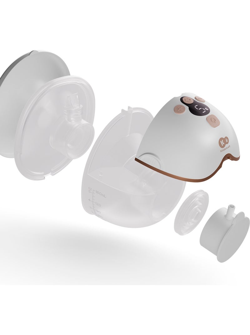 Tire-Lait Électrique Kinderkraft MAMAFLOW DOUBLE avec Deux Coupelles, 4 Modes et Batterie 180 Min Gris - Kiabi
