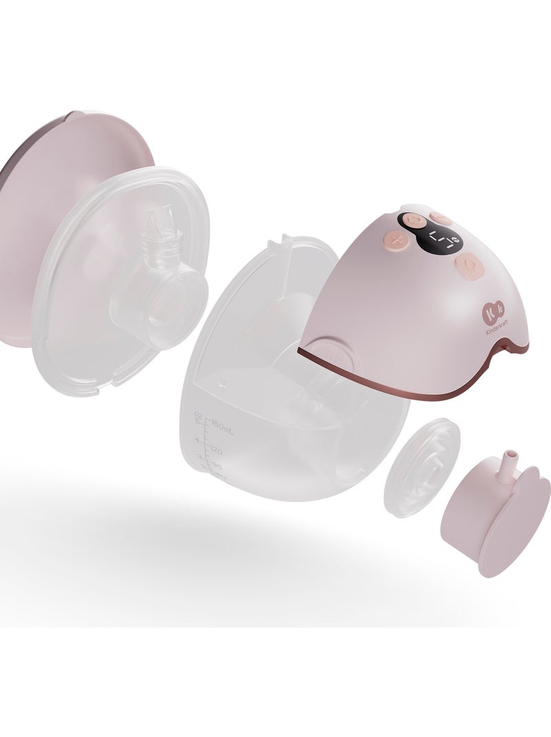 Tire-Lait Électrique Kinderkraft MAMAFLOW DOUBLE avec Deux Coupelles, 4 Modes et Batterie 180 Min Rose - Kiabi