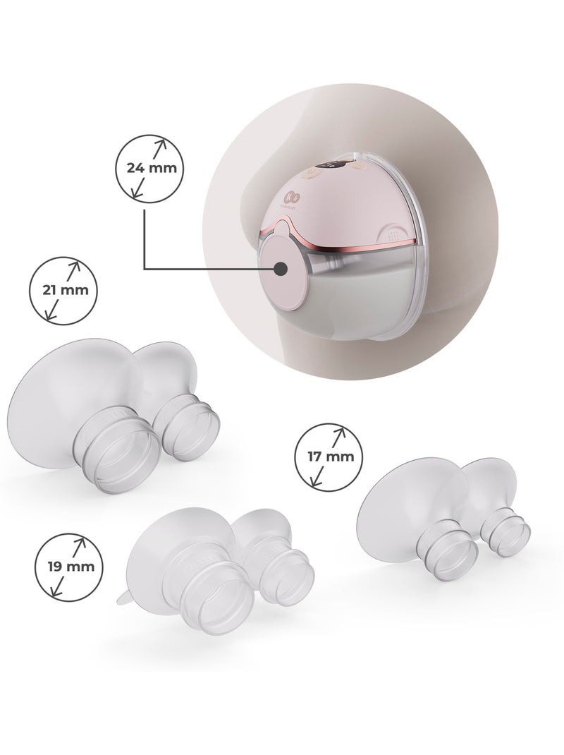 Tire-Lait Électrique Kinderkraft MAMAFLOW DOUBLE avec Deux Coupelles, 4 Modes et Batterie 180 Min Rose - Kiabi
