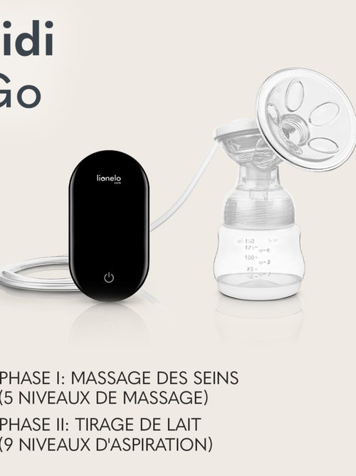 Tire-lait électrique LIONELO Fidi Go - 150ml - Affichage lisible - Accessoires inclus - Kiabi