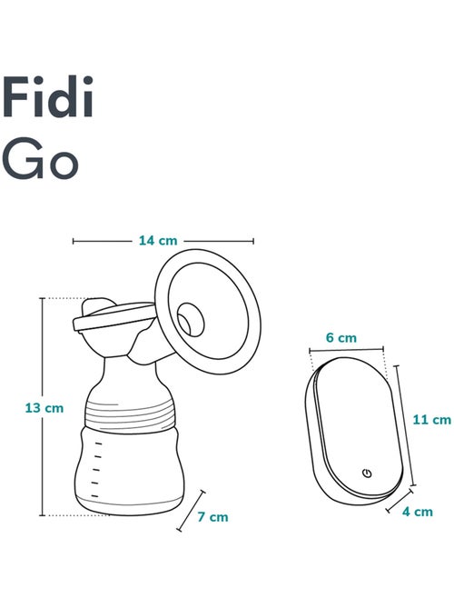 Tire-lait électrique LIONELO Fidi Go - 150ml - Affichage lisible - Accessoires inclus - Kiabi