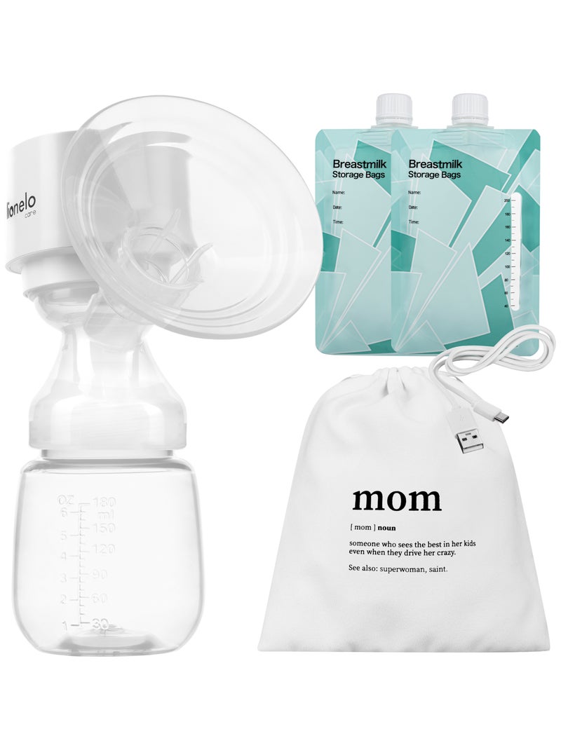 Tire-lait électrique LIONELO Fidi One -  2h sans fil - 180ml - Affichage lisible - Sans BPA Gris Gris - Kiabi