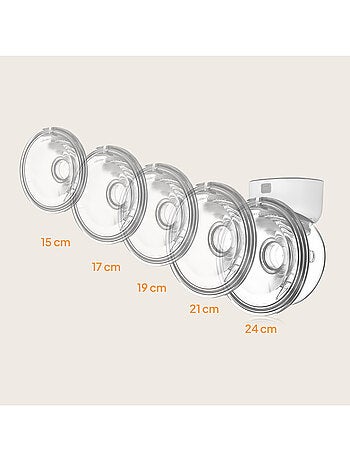 Tire lait électrique mains libres LIONELO Fidi Free Simple - 3 Modes - 9 Niveaux - 5 Tailles