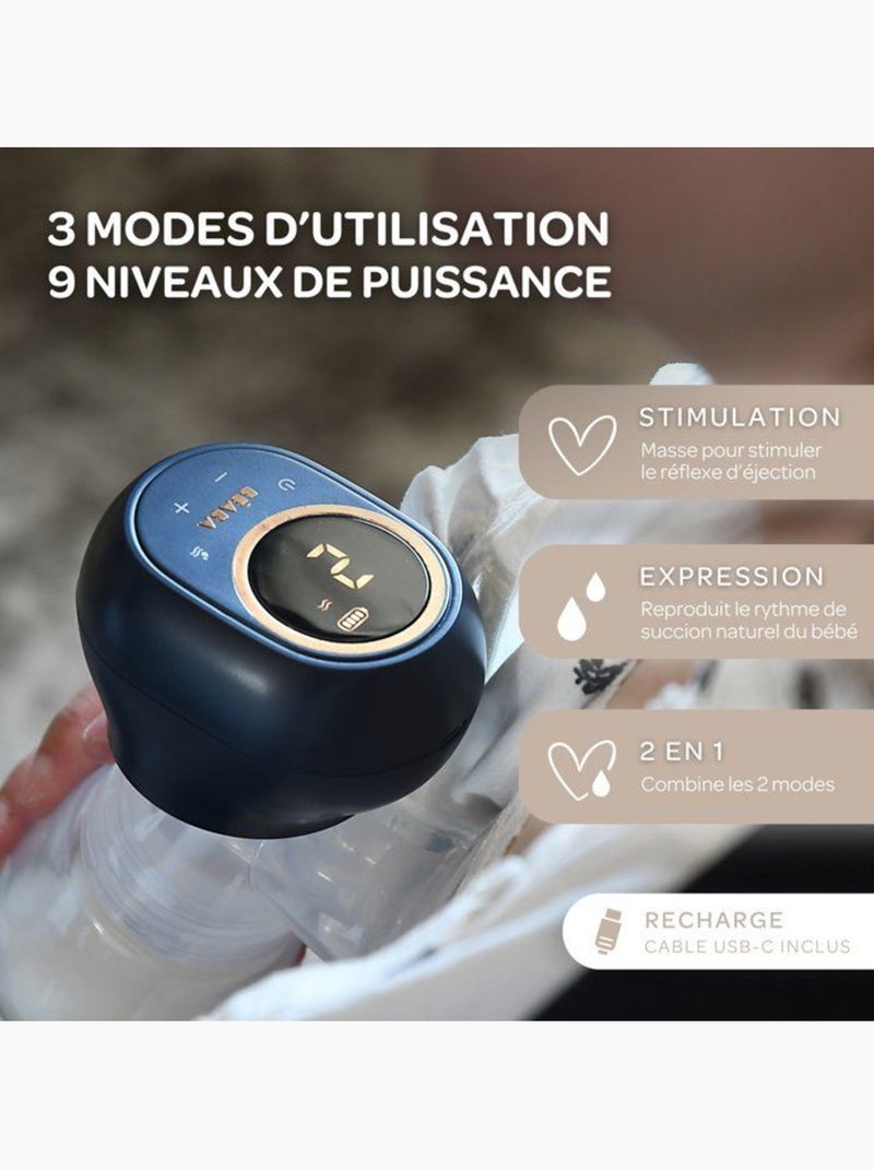 Tire-lait électrique simple - beaba - bleu nuit Bleu - Kiabi