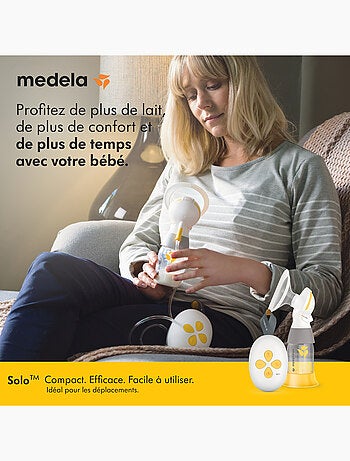 Tire-lait Électrique Simple Medela Solo (ex Swing Flex) - 2-Phase Expression, téterelle PersonalFit
