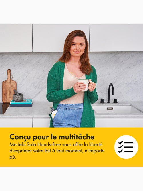 Tire-lait Électrique Simple Medela Solo Hands-free - Mains libres, connecté, collecteur inclus, - Kiabi